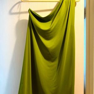 One-Shoulder Green Boston Propee Dress